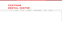 Desktop Screenshot of chathamdentalcenter.com
