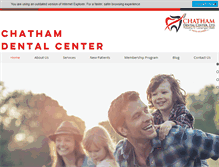 Tablet Screenshot of chathamdentalcenter.com